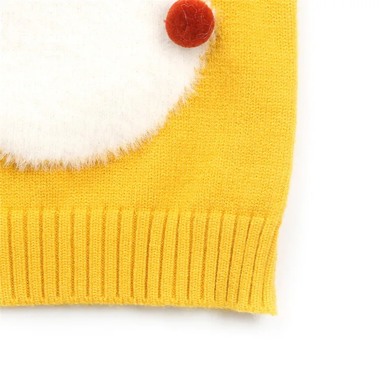 Baby Girl Sweaters Cute Cartoon Rabbit Autumn 2018 Toddler Cotton O-neck Casual Girls Sweaters Sort Warm Sweater Knitted  1003