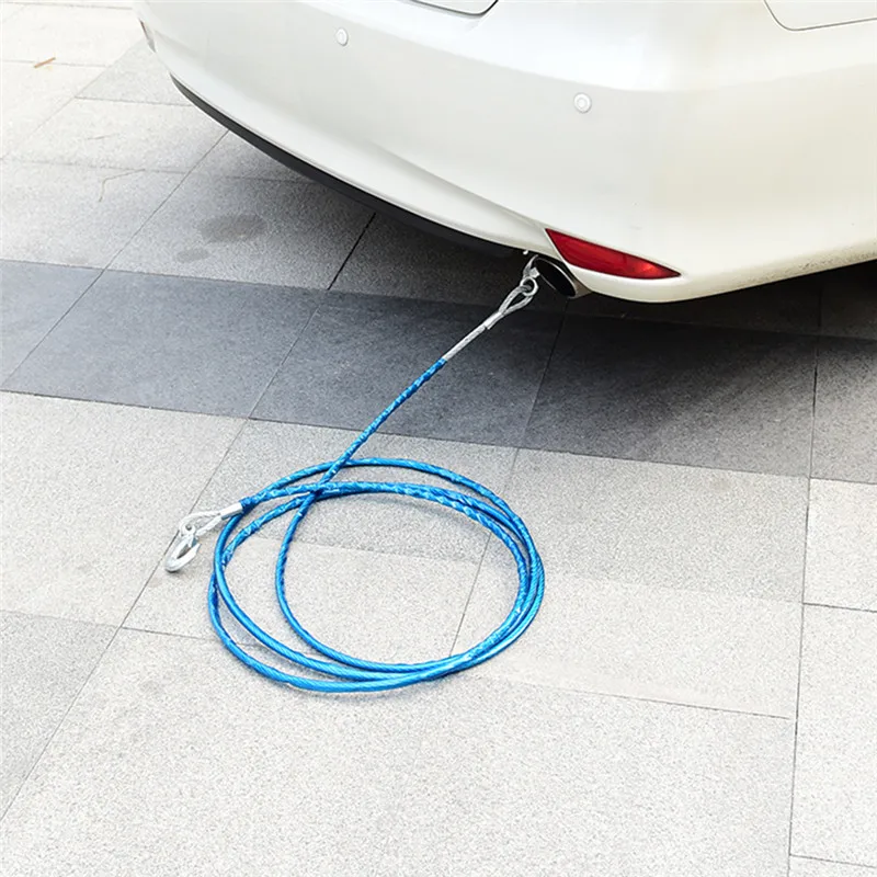 4 متر سيارة الجر حبل سحب حبل أسلاك الفولاذ الطوارئ equippment مع 4 متر 3 طن سحب حبل اكسسوارات السيارات