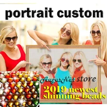 Фото на заказ Сделай Сам алмаз живопись полный круглый кристальная вышивка настроить портрет Алмазная мозаика изображение 5d Диаманд искусство рисования