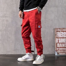 Хлопок, уличная одежда в стиле хип-хоп, Мужские штаны, одноцветные повседневные штаны для бега, мужские брюки, мужская одежда размера плюс 4XL 5XL