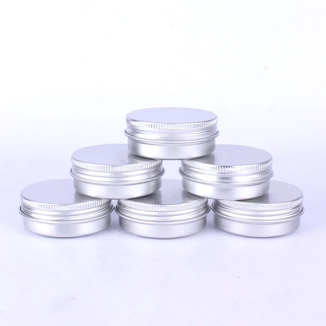 Tin box Refillable Containers 30ml Aluminum Cosmetic Small Tins Storage Jars Empty Cosmetic