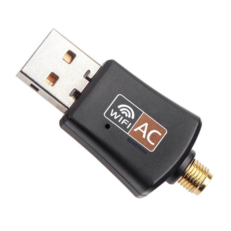 Мини USB WiFi адаптер 5 ГГц+ 2,4 ГГц 600 Мбит/с Беспроводной двухдиапазонный 802.11ac с антенной RTL8811AU для рабочего стола/ноутбука/ПК