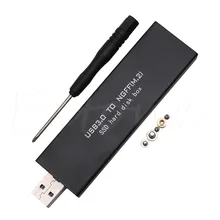 1 Pc USB 3.0 to M.2 For NGFF SSD Mobile Bard Disk Box External Enclosure Storage Case New Black