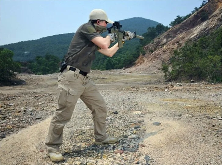 Тактические Брюки Карго, мужские повседневные брюки SWAT с несколькими карманами, хлопковые брюки, военная армейская одежда