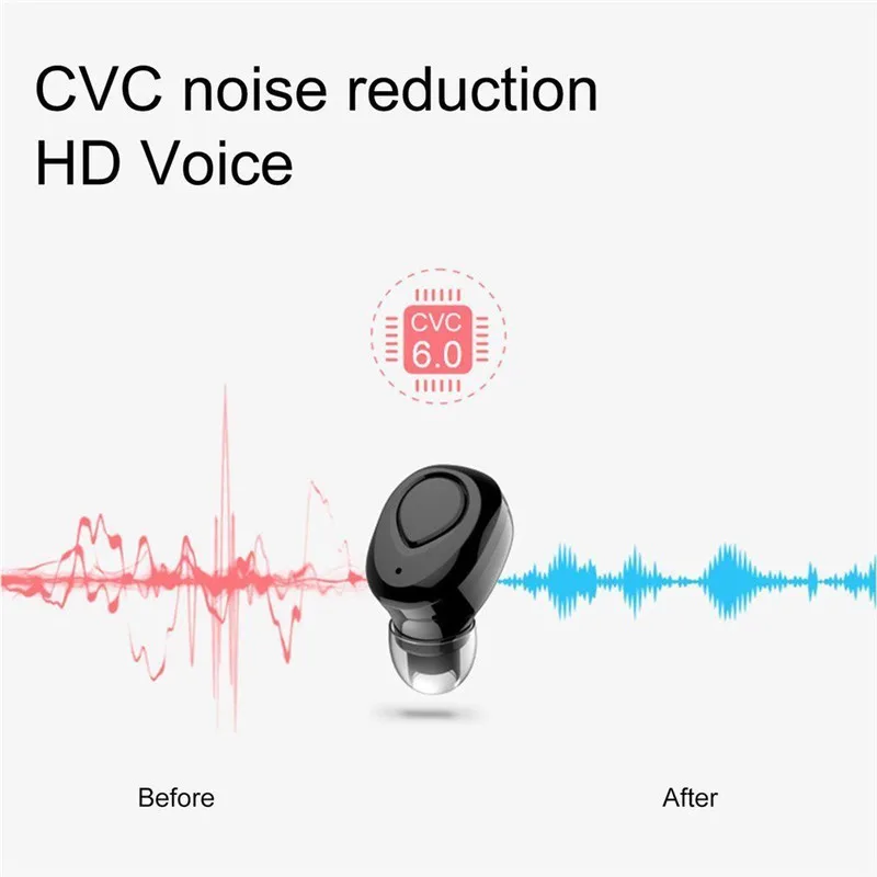 TOP-MAX Mini TWS Earbuds True Wireless Bluetooth Earphone With Mic Stereo Handfree Sports Bluetooth Headset With Charging Box