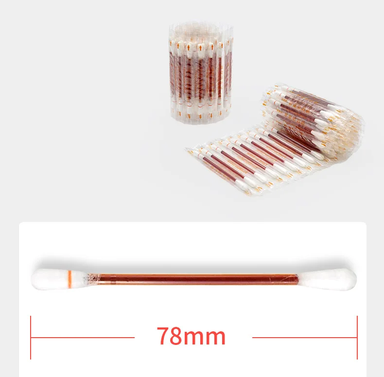 Disposable Medical Iodine Cotton Stick Bar Iodine Disinfected Cotton Swab Outdoor Travelling Family First Aid Kit Supplies (6)