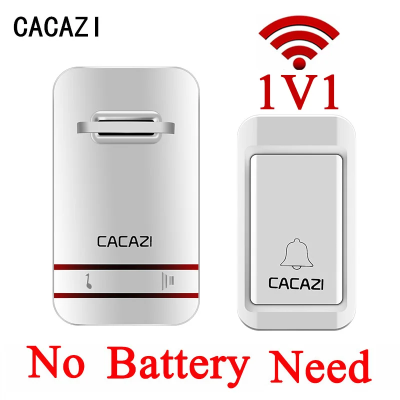 

CACAZI AC 100-240V wireless doorbell waterproof 300M range door bell low price high quality home 38 chimes door ring