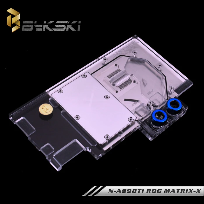  Bykski N-AS98TI ROG MATRIX-X Full Cover Graphics Card WaterCooling Block RGB/RBW for Asus ROG Matri