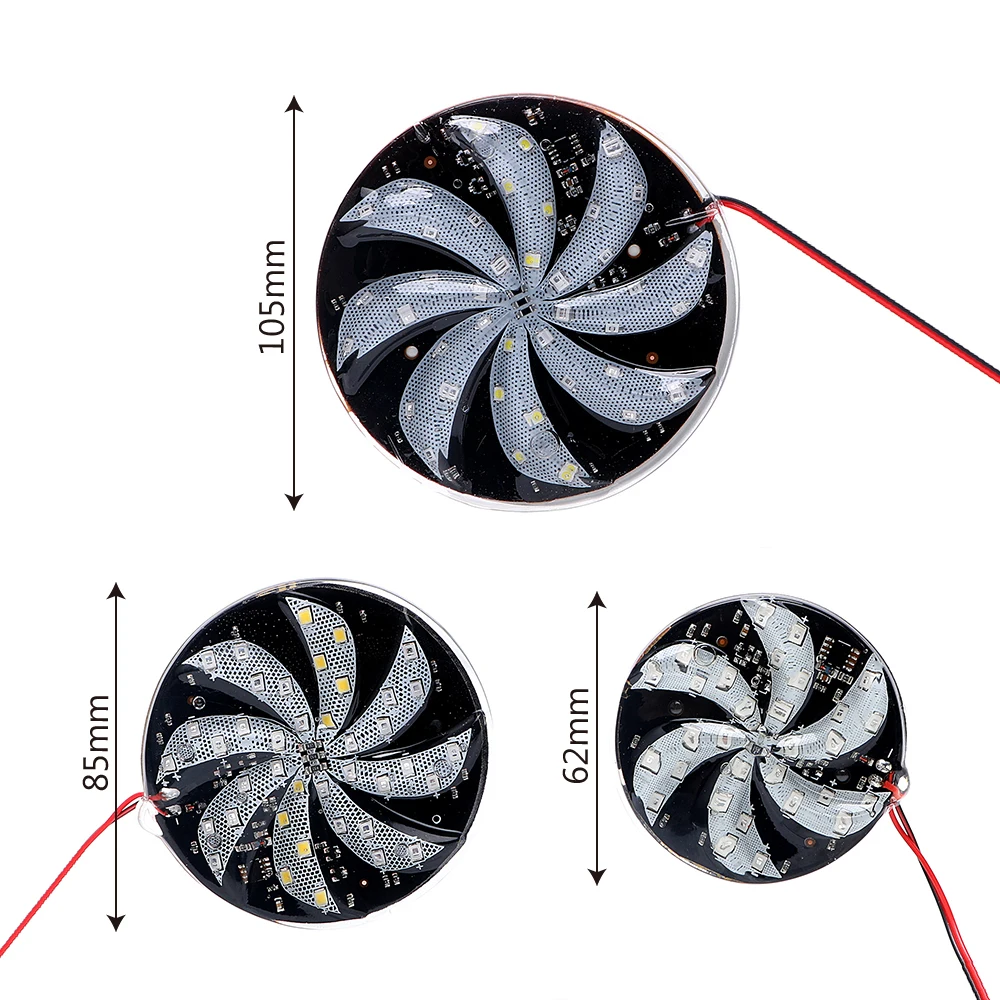 Светодиодный стробоскопический светильник для мотоцикла, светильник для Огненного Колеса, модифицированный ветряной мельницы, светильник s 12 В, Круглый автомобильный Стайлинг, вспышка, атмосферная лампа, 40 светодиодный s
