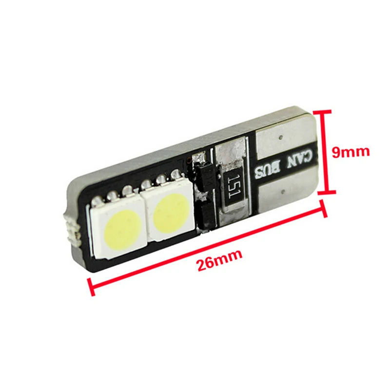 1 шт. белая T10 168 194 W5W танкетке 4 Smd 5050 Canbus Error Free светодиодный светильник лампочка|bulb