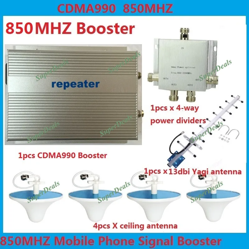 

3W CDMA repeater 850MHz cell phone Signal Booster 2g gsm Repeater amplifiers LTE 4G cellular signal booster + omni antenna