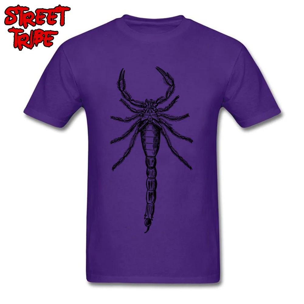 animal 2027901 T-shirts Normal Short Sleeve 2018 Round Collar Cotton Fabric Tops T Shirt Birthday Tshirts for Men Father Day animal 2027901 purple