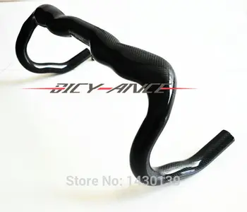 

Newest OEM-A Road bike 3K full carbon fibre handlebar carbon bicycle handlebar road bike parts 31.8*400/420/440mm Free Shipping