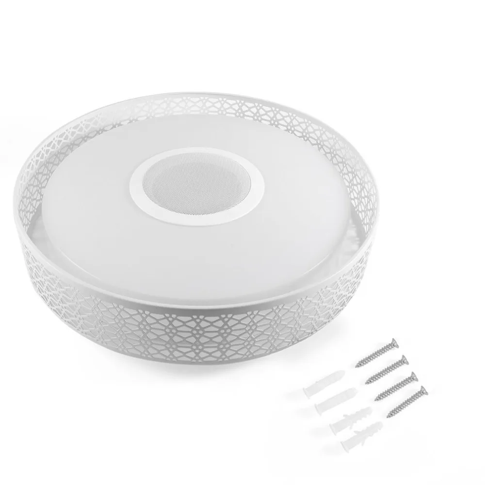 

RGBW Music LED Ceiling Light Dimmable Bluetooth Music Player, Colorful Surface Mounted Lamp, Timer APP Control Fast Shipping