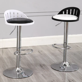 

Modern minimalist bar chair lift bar table and chair European front desk rotating backrest high stools fashion ideas