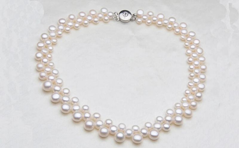 [MeiBaPJ] Роскошные ювелирные изделия в стиле барокко модные белые пуговицы ожерелье из жемчужных бус для женщин высокое качество подарок на день рождения Свадебные украшения