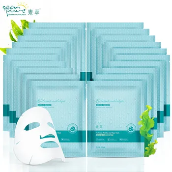 

SOONPURE Hyaluronic Acid Seaweed Essence Repair Facial Mask Face Skin Care Treatment Mask Whitening Ageless Anti Winkles Beauty