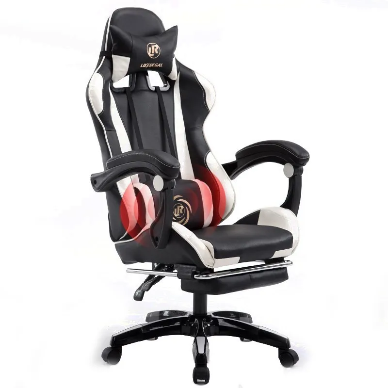 

High Quality Office Poltrona Gaming Silla Gamer Boss Esports LOL Chair With Wheel With Footrest Artificial Leather Chair