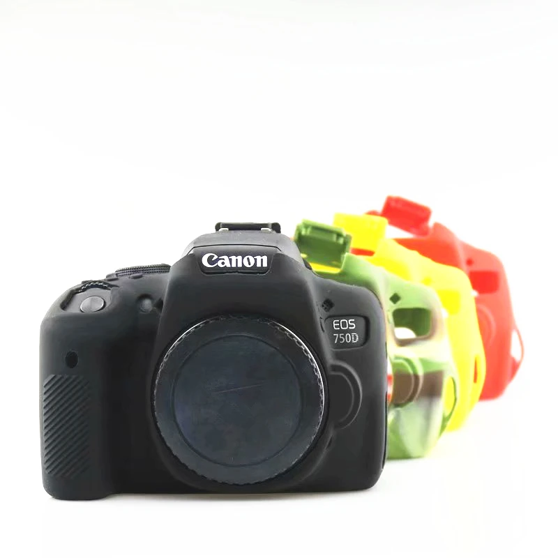 Резиновый силиконовый чехол Защитная мягкая рамка для камеры Canon 750D Rebel T6i Kiss X8i DSLR