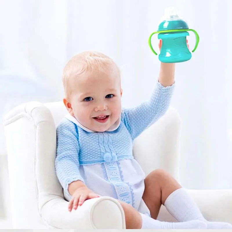 Детская силиконовая бутылка для питьевой воды 250 мл|baby bottle|baby bottle siliconesilicone baby |
