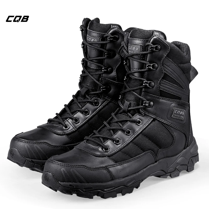 

CQB Outdoor Sports Climbing Tactical Military Men Boots Lightweight Shoes for Camping Hiking with Rubber Wear-resistant