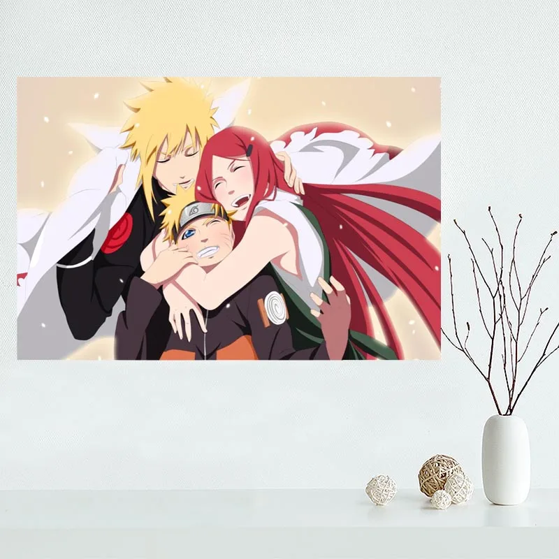 Custom Canvas Naruto Poster Art Decoration Poster Cloth Fabric Wall