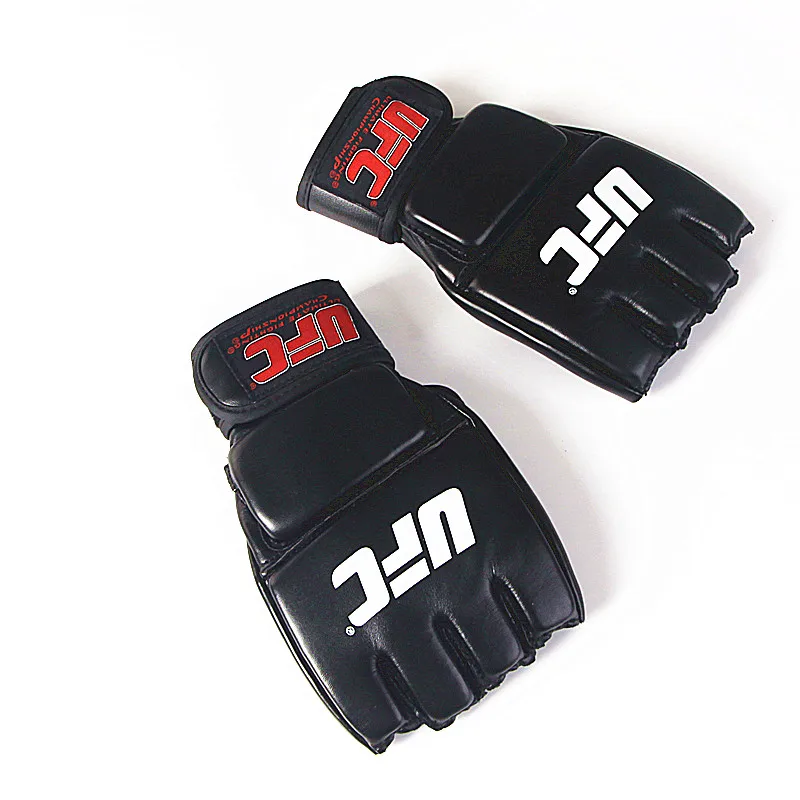 Extension Wrist Half finger boxing gloves guantes de boxeo training sport fitness fighting boxeo kick boxing mma gloves