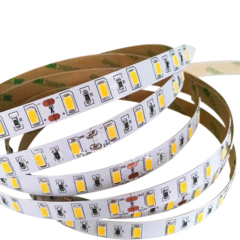 5 м/рулон IP66 Водонепроницаемый Светодиодные ленты света 5630 SMD DC12V 60 Светодиодный s/M