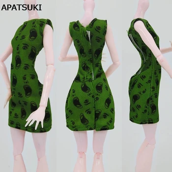 

Green One Piece Dress Clothes For Monster High Dolls Party Summer Short Dresses Vestidos Dresses For Monster Doll