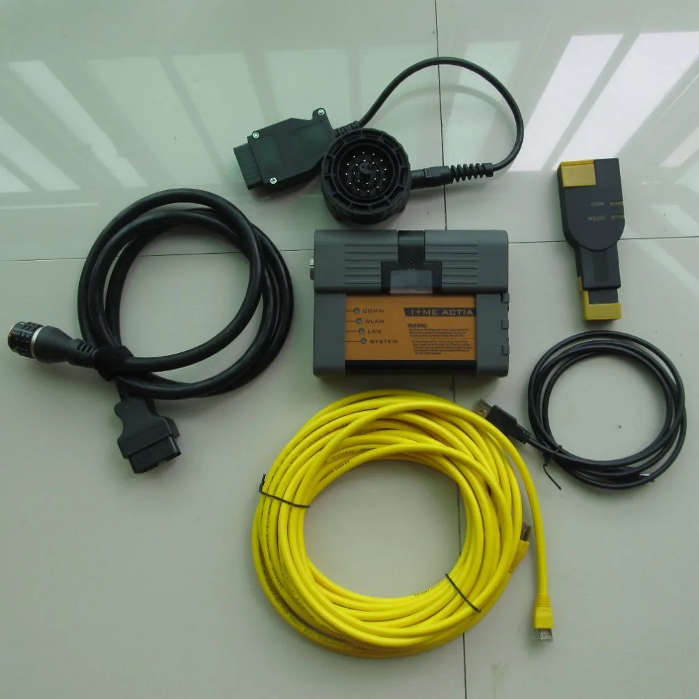 Для bmw ICOM A2 b c с 5 кабелями работает для bmw Диагностика транспортных средств и инструмент программирования 1 год гарантии Высокое качество