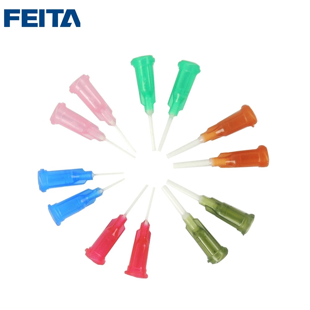 1000pcs/bag 1/2'' Tip Length PP Flexible Plastic Glue Dispensing Needle