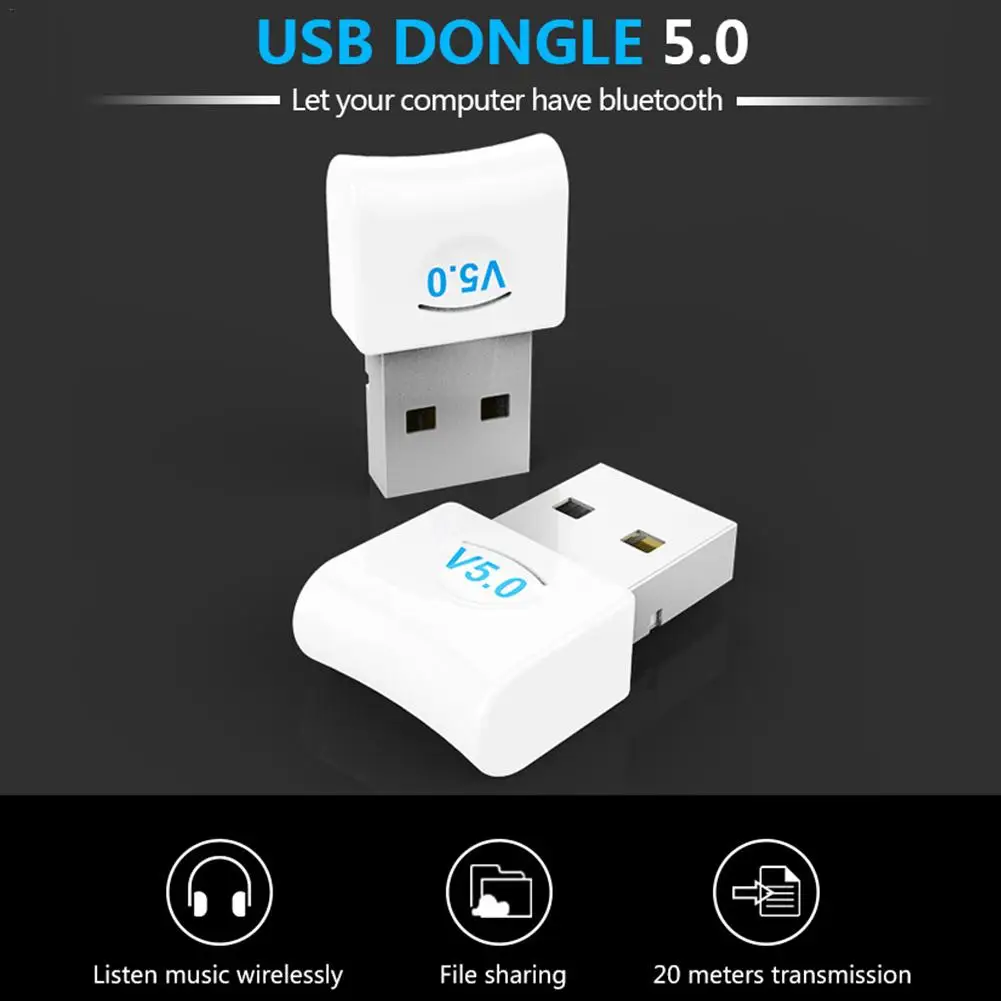 Computer USB Bluetooth Adapter 5.0USB Desktop Wireless WiFi Audio Receiver Transmitter Dongle for Computer PC PS4 Mouse