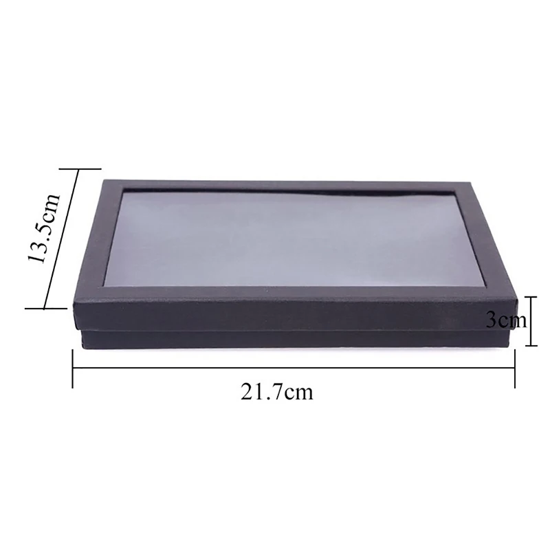 36 Slots Earring Case Display Jewelry Organizer Tray Ring Box Storage 21.7x13.5x3cm