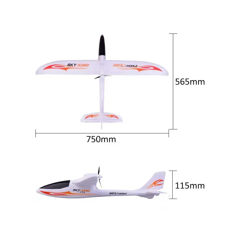 WLtoys F959 Sky-king 2,4G 3CH RC RTF самолет с фиксированным крылом