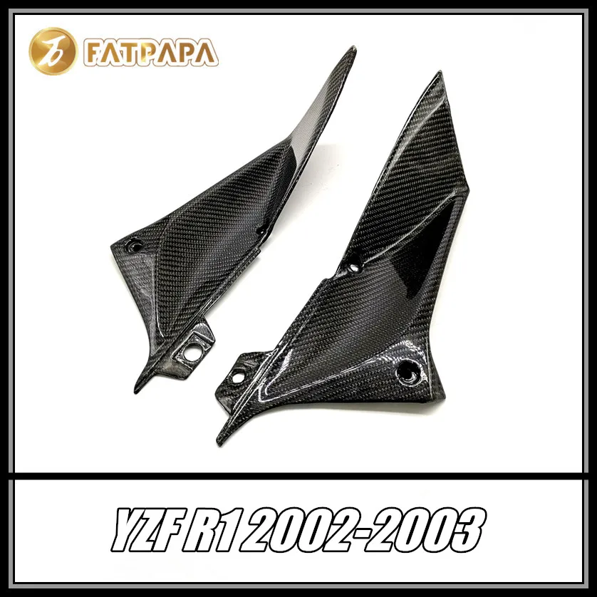

FOR Yamaha YZF R1 2002 2003 Motorcycle Parts Fairing Carbon Fiber Fuel Tank Both Sides Head Tube Side Cover