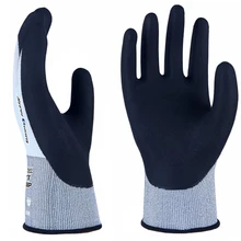 HPPE для микро вспененный нитрил Садоводство безопасные рабочие перчатки с ANSI против порезов A2 порезостойкие перчатки