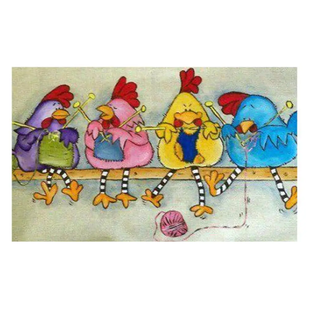 

5D Diy Diamond Painting Chicken Diamond Embroidery Mosaic Needlework Cross Stitch Square Rhinestone Sets Home Room Decor Gifts