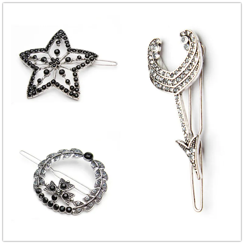 1 шт. шикарные хрустальные шпильки для волос для женщин брошь из горного хрусталя для девочек заколки невидимки для волос заколка Легкие аксессуары для волос