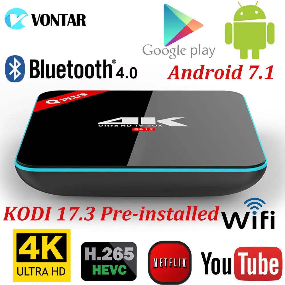 Q Plus 3GB 32GB 2GB 16GB Amlogic S912 Octa Core Android 7 1 TV BOX 2