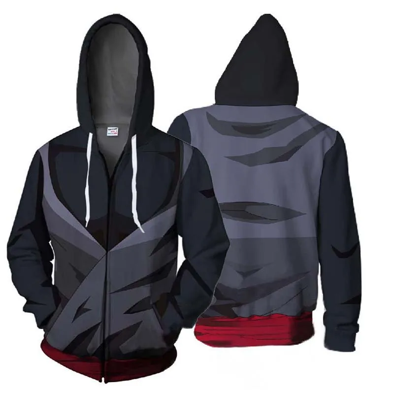 

BIANYILONG 2019 New Autumn Winter 3D Printed Hoodies Dragon Ball Z Goku Black Cosplay Zip Up Hoodie Jacket clothing