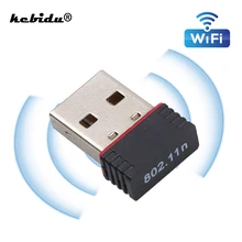 Kebidu 150 Мбит/с мини USB WiFi адаптер MT7601 802,11 B/g/n Wi-Fi ключ с высоким коэффициентом усиления Беспроводная антенна Wifi для ПК ноутбука компьютера