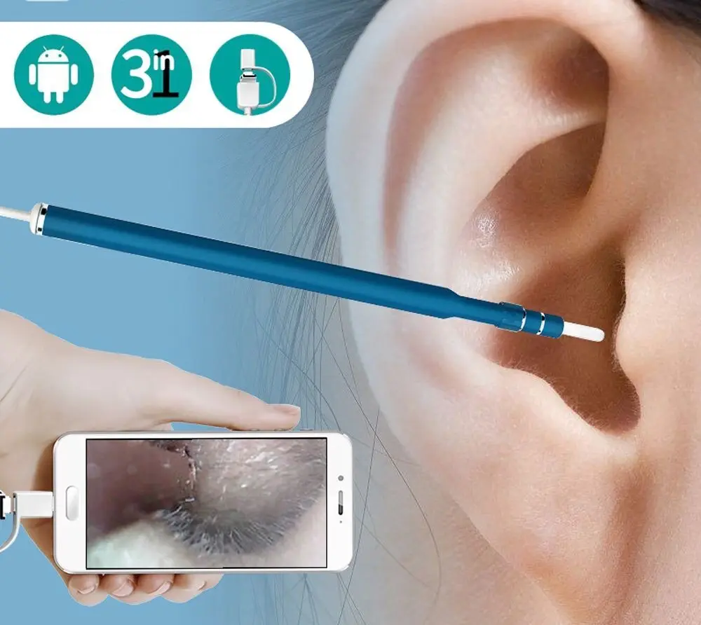 

Newest HD Mini Camera visual ear cleaning tool Endoscope otoscope Ear Health Care USB Ear Cleaning for android