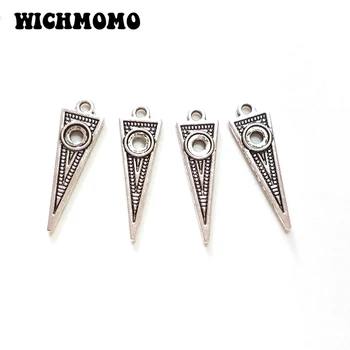 

2019 Fashion 29*9mm 15pieces/bag Retro Zinc Alloy Triangle Charms Pendant for DIY Earrings Necklace Jewelry Accessories