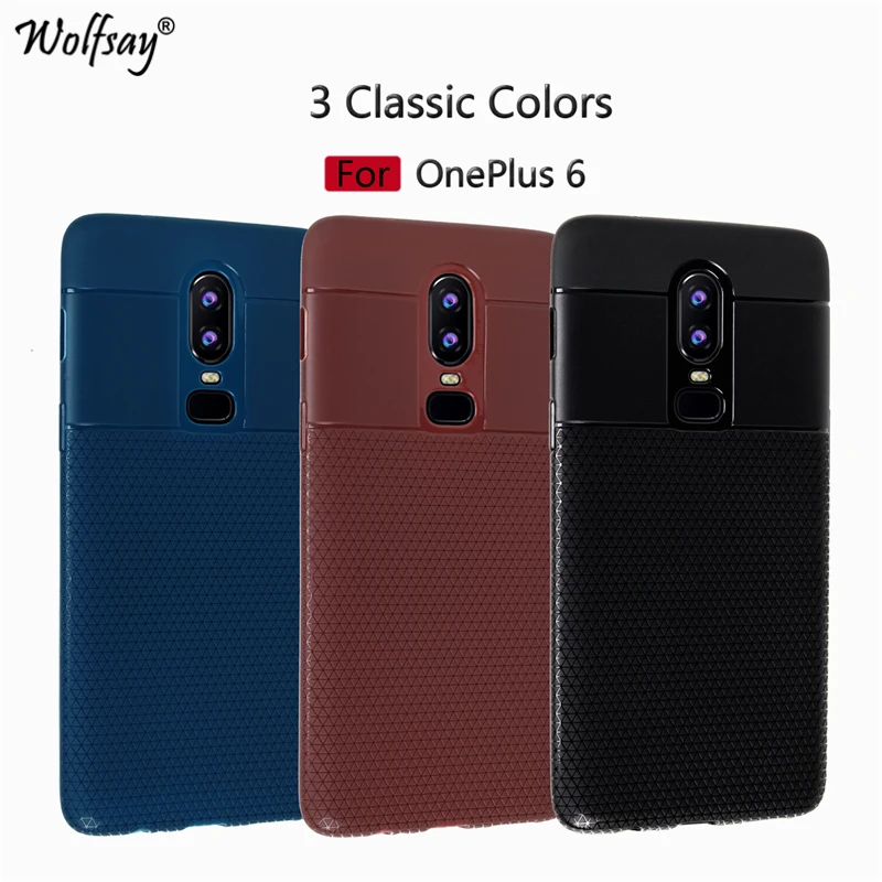 sFor Cover Oneplus 6 Case Luxury Soft TPU Silicone Rubber Phone Case