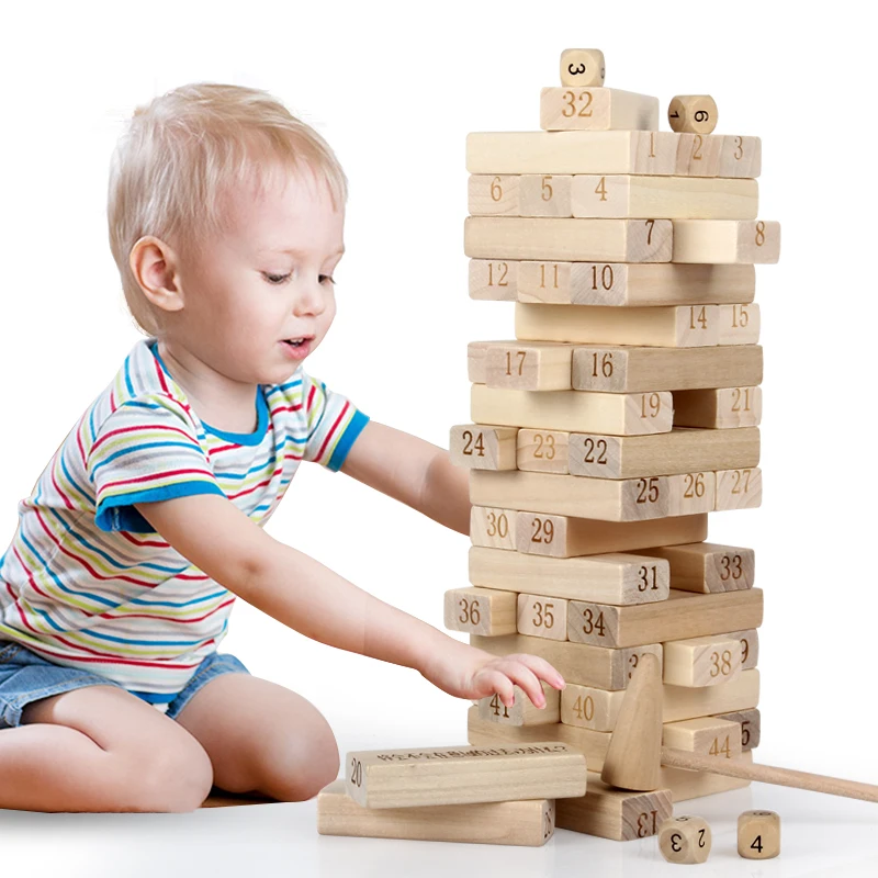 

Wooden children's intelligence building blocks, toys, stacked, high smoke, music, layers of wood, real words, adventure games.