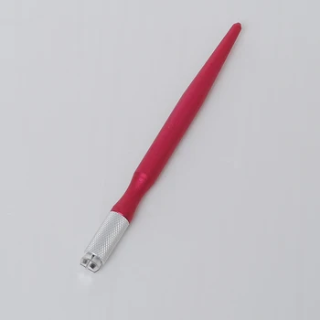 

Aluminum alloy Permanent Eyebrow eyeliner Embroidery Pen, red 2pcs Manual Microblading Tattoo Machine