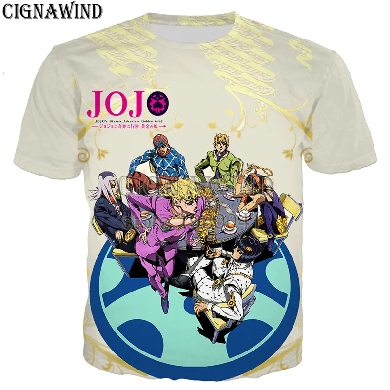 

Latest Harajuku JoJo Bizarre Adventure t shirt men/women 3D print t-shirts casual hip hop style tshirt streetwear summer tops
