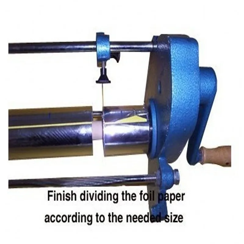 Hot stamp foil paper rolls cutter cutting machinein Binding Machine