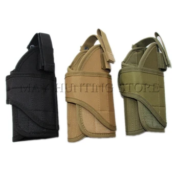 

Tactical Molle Gun Holster For Glock 17 18 19 22 23 31 32 34 35 Outdoor Hunting Nylon Waist Belt Pistol Holster Pistol Gun Case
