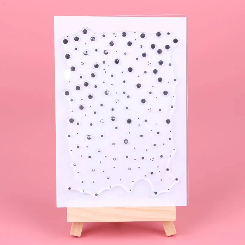 

Water drop background Transparent Clear Stamps for DIY Scrapbooking/Card Making/Kids Christmas Fun Decoration Supplies